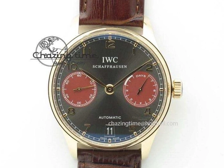 MIROTIME 0115 Portuguese Fa Jones IW544203 SS GSF 1:1 Best Edition White Dial On Leather Strap Trendsetting 7235